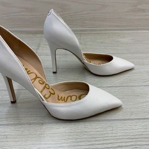 Sam Edelman White D'Orsay Heels Size 10